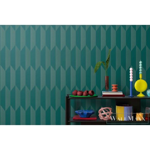 AS CREATION COSMOLiving 79086-7 kék-zöld grafikai klasszikus tapéta