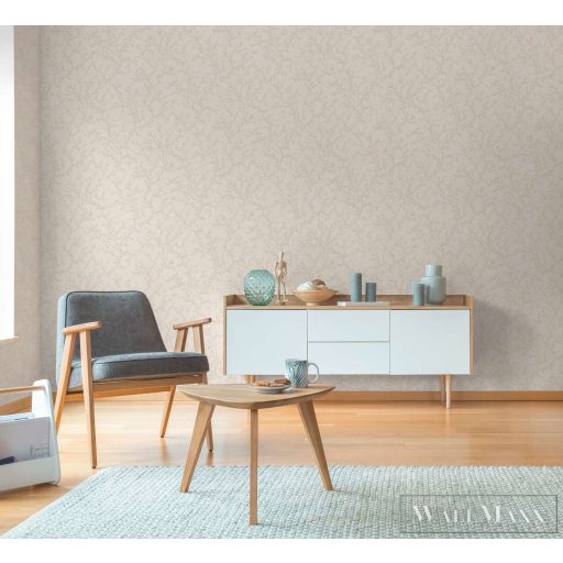 AS CREATION Hygge-3 79090-2 bézs uni fémhatású tapéta