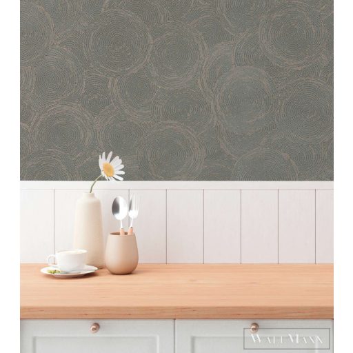 AS CREATION Hygge-3 79093-1 zöld grafikai modern-elegáns tapéta