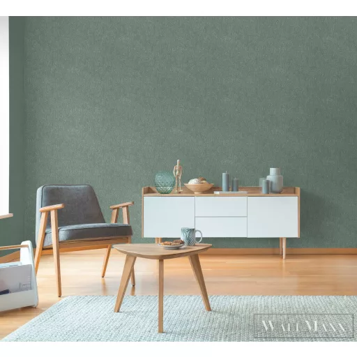 AS CREATION Hygge-3 79095-2 zöld strukturált modern-elegáns tapéta