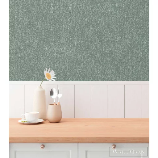 AS CREATION Hygge-3 79095-2 zöld strukturált modern-elegáns tapéta