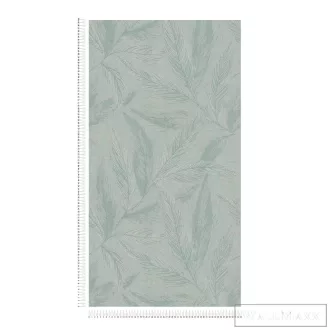 AS CREATION Hygge-3 79096-5 zöld leveles design tapéta