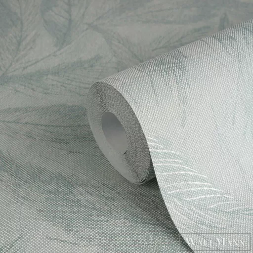 AS CREATION Hygge-3 79096-5 zöld leveles design tapéta