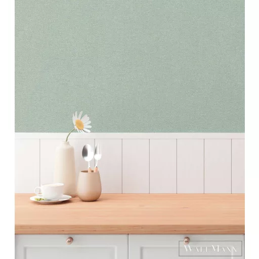 AS CREATION Hygge-3 79097-2 zöld strukturált modern-elegáns tapéta