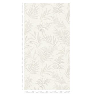   AS CREATION COSMOLiving 79108-1 fényes-fehér leveles klasszikus tapéta