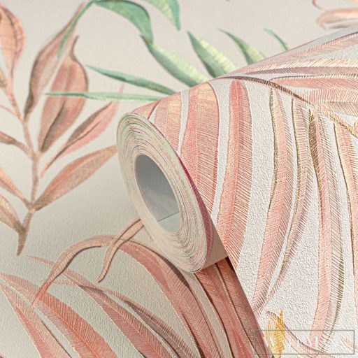 AS CREATION COSMOLiving 79108-3 színes-krémszínű leveles klasszikus tapéta