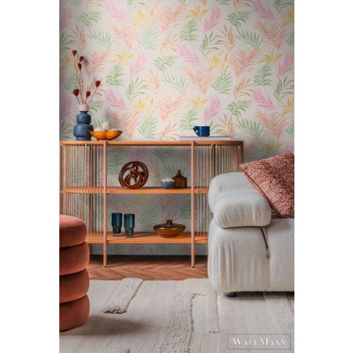 AS CREATION COSMOLiving 79108-3 színes-krémszínű leveles klasszikus tapéta