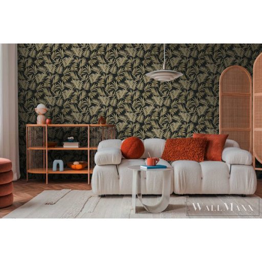 AS CREATION COSMOLiving 79108-6 bézs-barna leveles klasszikus tapéta