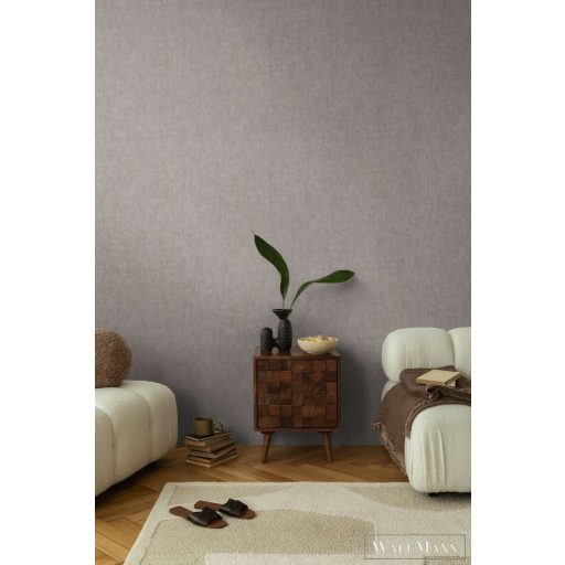 AS CREATION COSMOLiving 79110-4 barna-szürke uni klasszikus tapéta