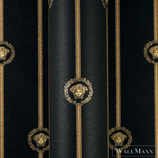 AS CREATION Versace 6 79131-2 fekete-arany barokk klasszikus XXL tapéta