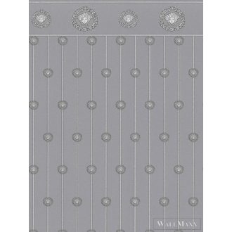   AS CREATION Versace 6 79131-3 ezüst barokk klasszikus XXL tapéta