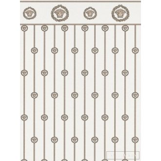   AS CREATION Versace 6 79131-5 fehér-ezüst barokk klasszikus XXL tapéta