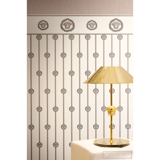 AS CREATION Versace 6 79131-5 fehér-ezüst barokk klasszikus XXL tapéta