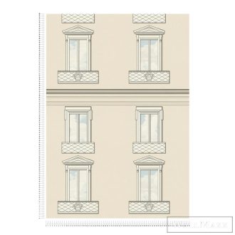 AS CREATION Versace 6 79132-2 bézs loggia grafikai tapéta