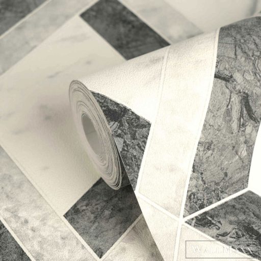 AS CREATION Versace 6 79133-3 szürke márvány térhatású tapéta