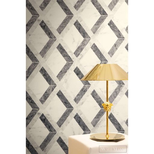 AS CREATION Versace 6 79133-3 szürke márvány térhatású tapéta