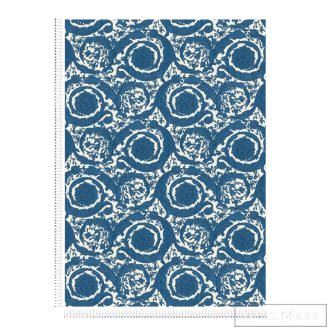   AS CREATION Versace 6 79135-4 kék ornamentika design tapéta