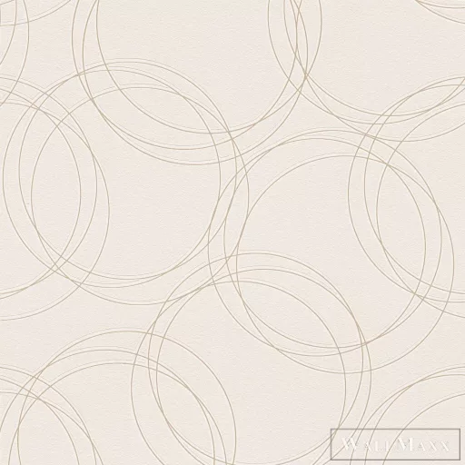 AS CREATION Designed in White 79138-3 bézs-krémszínű-fehér grafikai-modern tapéta