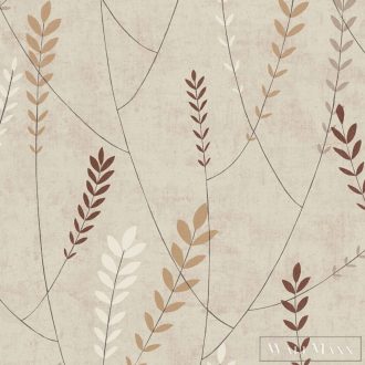   AS CREATION Nordic Feeling 79146-1 barna leveles klasszikus tapéta