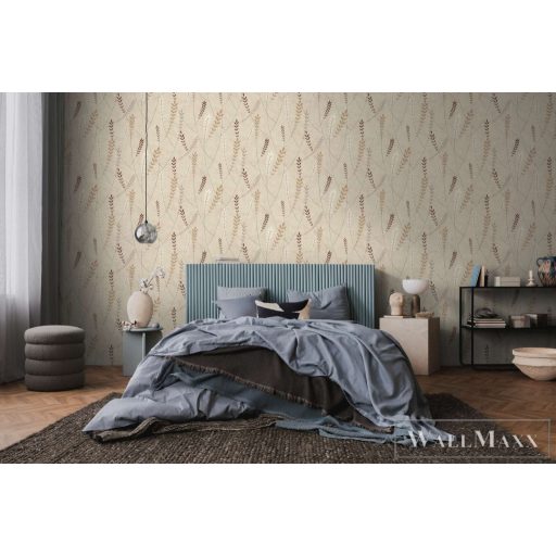 AS CREATION Nordic Feeling 79146-1 barna leveles klasszikus tapéta