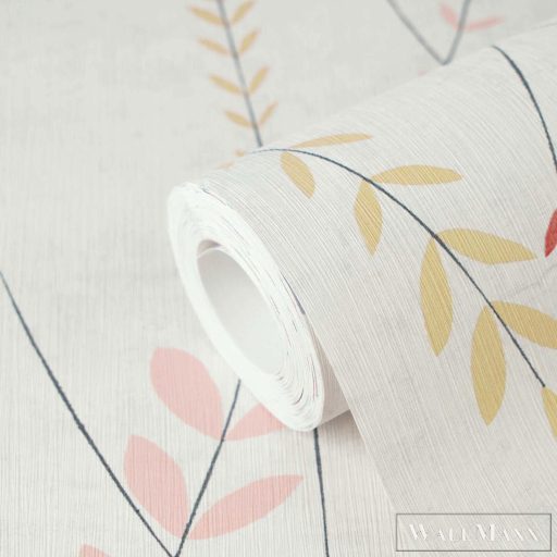 AS CREATION Nordic Feeling 79146-2 bézs leveles klasszikus tapéta