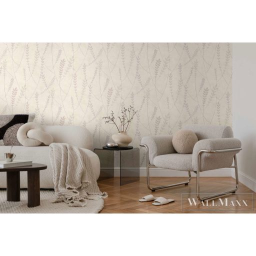 AS CREATION Nordic Feeling 79146-4 bézs leveles klasszikus tapéta