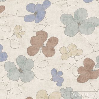   AS CREATION Nordic Feeling 79147-3 barna virág klasszikus tapéta