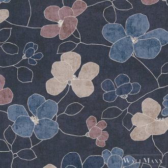   AS CREATION Nordic Feeling 79147-4 kék virág klasszikus tapéta