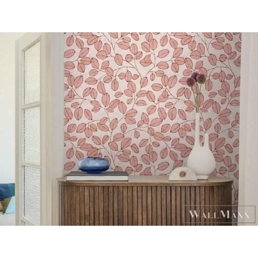 AS CREATION Nordic Feeling 79148-2 piros leveles klasszikus tapéta