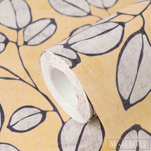 AS CREATION Nordic Feeling 79148-3 sárga leveles klasszikus tapéta