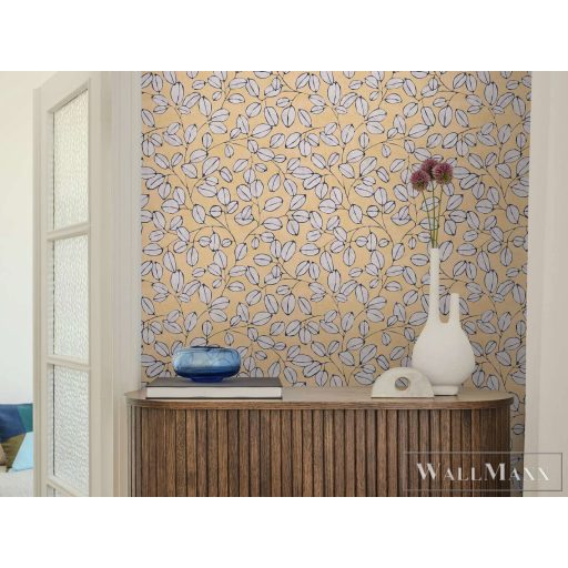 AS CREATION Nordic Feeling 79148-3 sárga leveles klasszikus tapéta