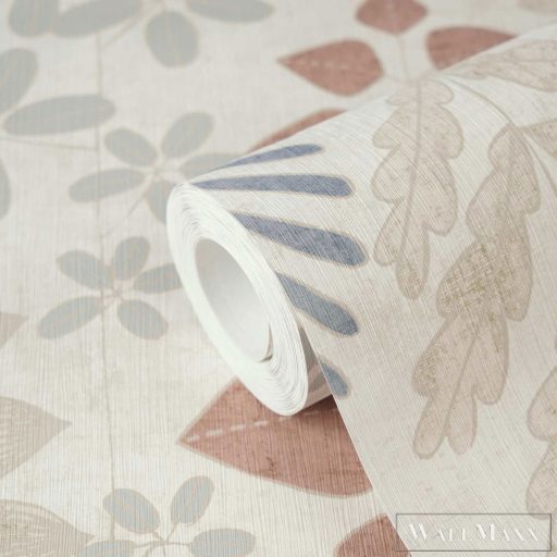 AS CREATION Nordic Feeling 79149-3 kék leveles klasszikus tapéta