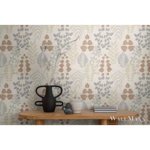 AS CREATION Nordic Feeling 79149-3 kék leveles klasszikus tapéta