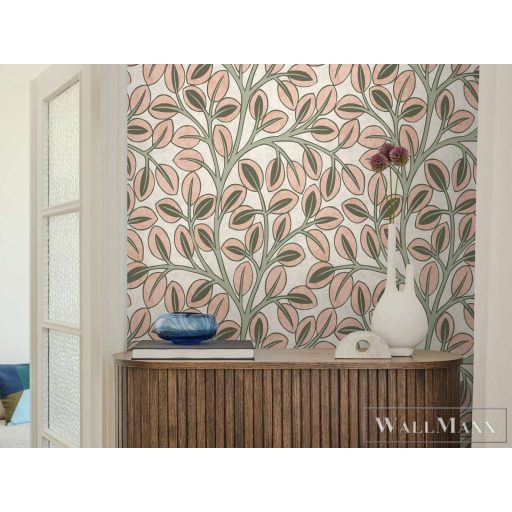 AS CREATION Nordic Feeling 79150-2 rózsaszín leveles klasszikus tapéta