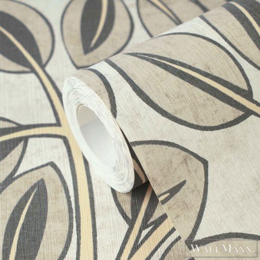 AS CREATION Nordic Feeling 79150-3 sárga leveles klasszikus tapéta