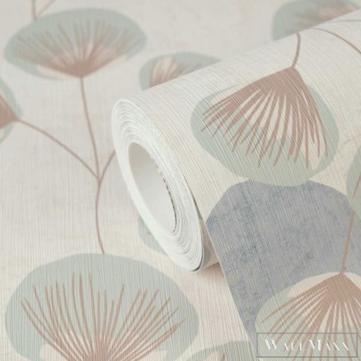 AS CREATION Nordic Feeling 79151-1 kék leveles klasszikus tapéta