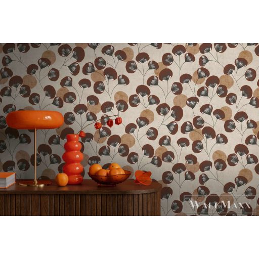 AS CREATION Nordic Feeling 79151-4 barna leveles klasszikus tapéta