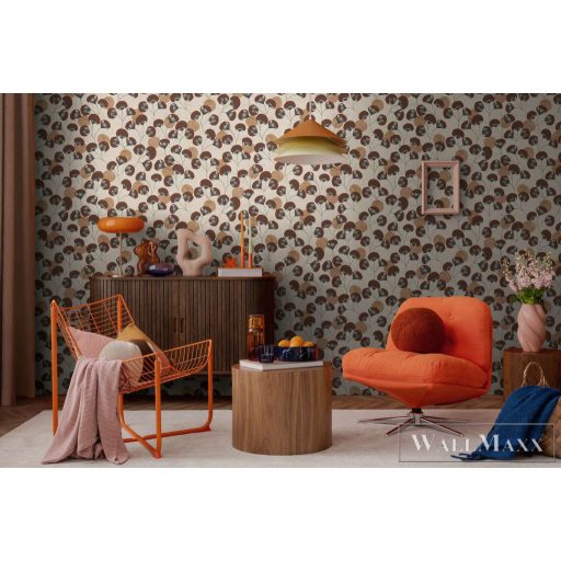 AS CREATION Nordic Feeling 79151-4 barna leveles klasszikus tapéta