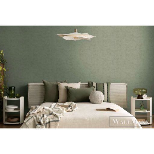 AS CREATION Nordic Feeling 79152-2 zöld szövet uni tapéta