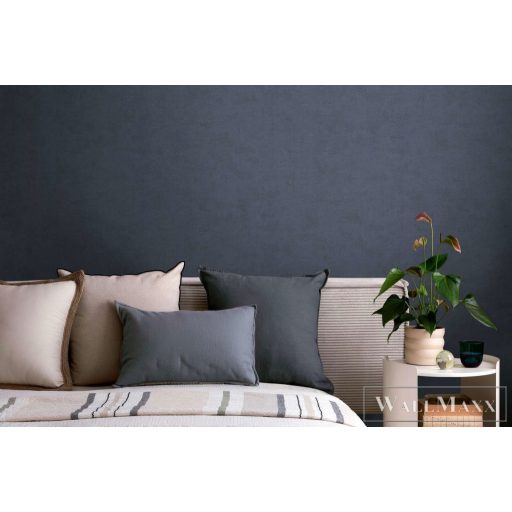 AS CREATION Nordic Feeling 79152-8 kék szövet uni tapéta