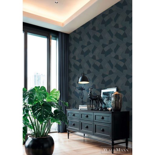 AS CREATION Cuba 2 79160-3 kék grafikai modern-elegáns tapéta