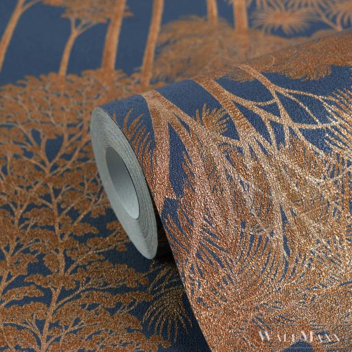 AS CREATION Cuba 2 79162-4 kék dzsungel modern-elegáns tapéta