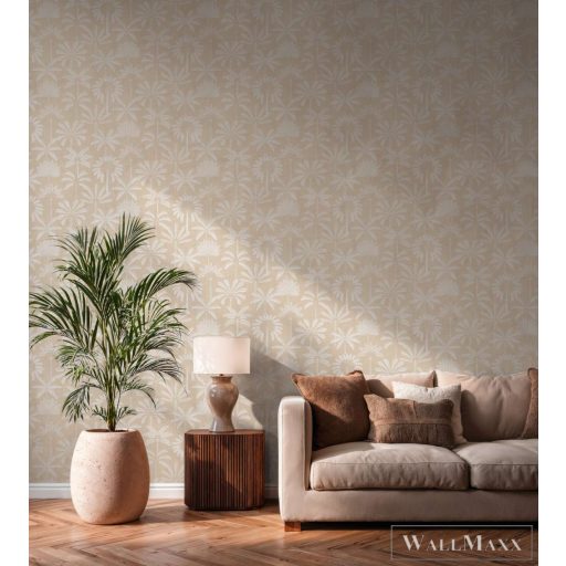 AS CREATION Cuba 2 79163-1 bézs leveles modern-elegáns tapéta