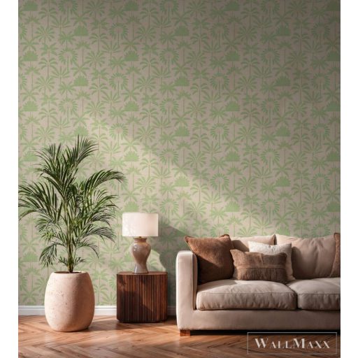 AS CREATION Cuba 2 79163-2 bézs leveles modern-elegáns tapéta