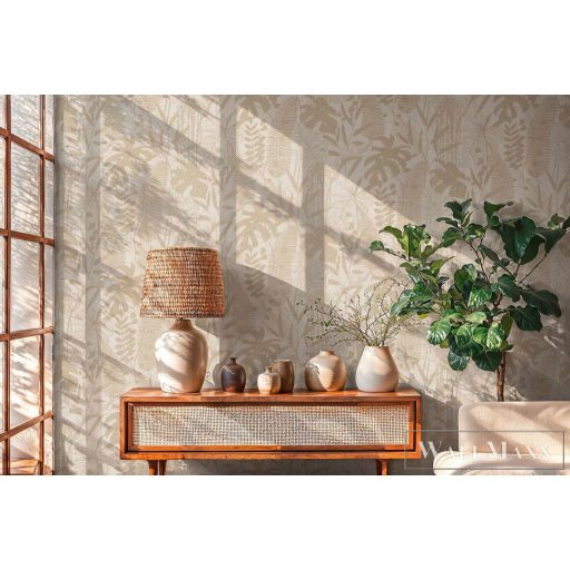 AS CREATION Cuba 2 79164-1 bézs leveles modern-elegáns tapéta