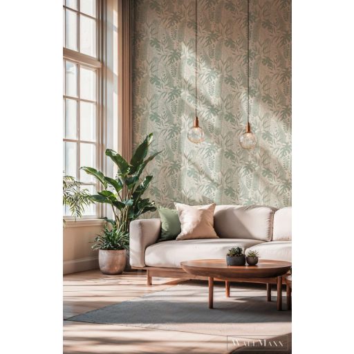 AS CREATION Cuba 2 79164-2 krémszínű leveles modern-elegáns tapéta