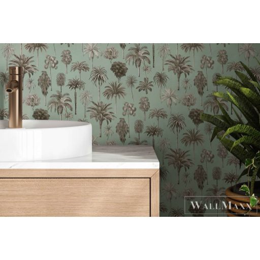 AS CREATION PintWalls III 79171-3 kék dzsungel grafikai tapéta