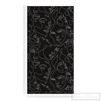   AS CREATION PintWalls III 79172-3 fekete díva grafikai tapéta