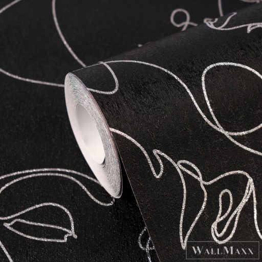 AS CREATION PintWalls III 79172-3 fekete díva grafikai tapéta