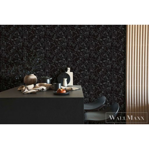 AS CREATION PintWalls III 79172-3 fekete díva grafikai tapéta